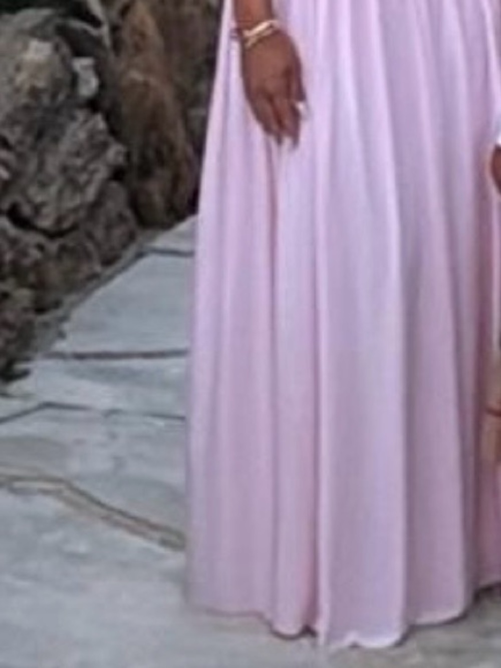 Halter Ruched Pink Maxi Dress - Picture 6 of 6